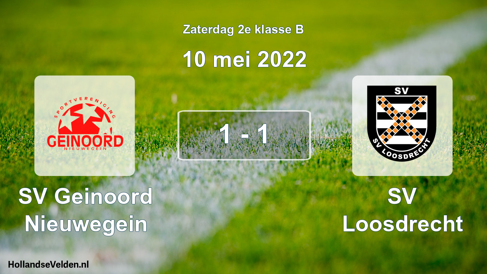 Total number of matches played: SV Geinoord Nieuwegein - SV Loosdrecht 1 - 1 (10 May 2022)