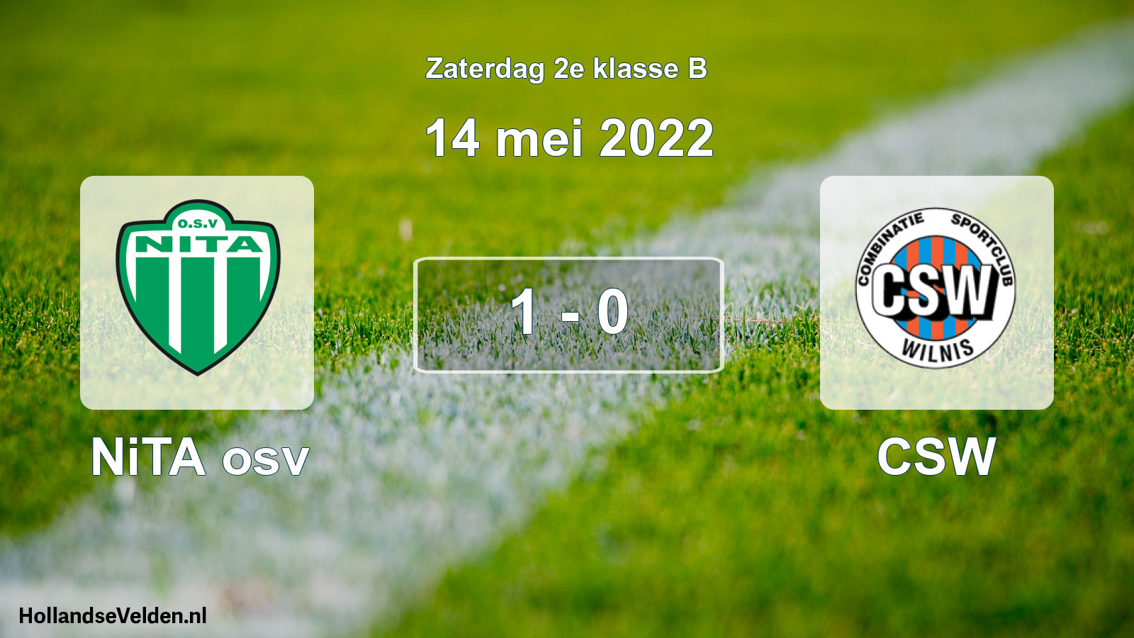 Total number of matches played: NiTA osv - CSW 1 - 0 (14 May 2022)