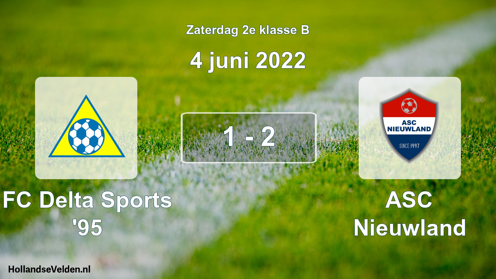 Total number of matches played: FC Delta Sports '95 - ASC Nieuwland 1 - 2 (4 June 2022)