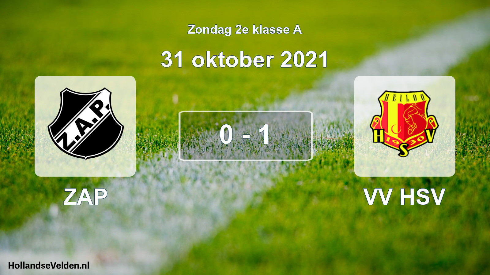 Total number of matches played: ZAP - VV HSV 0 - 1 (31 October 2021)