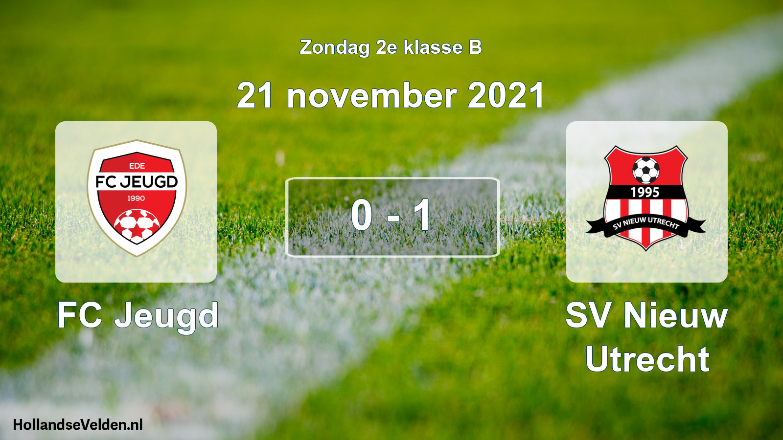 Total number of matches played: FC Jeugd - SV Nieuw Utrecht 0 - 1 (21 November 2021)