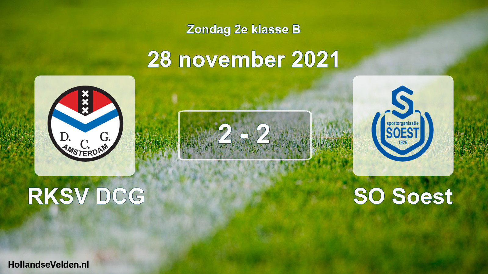 Total number of matches played: RKSV DCG - SO Soest 2 - 2 (28 November 2021)