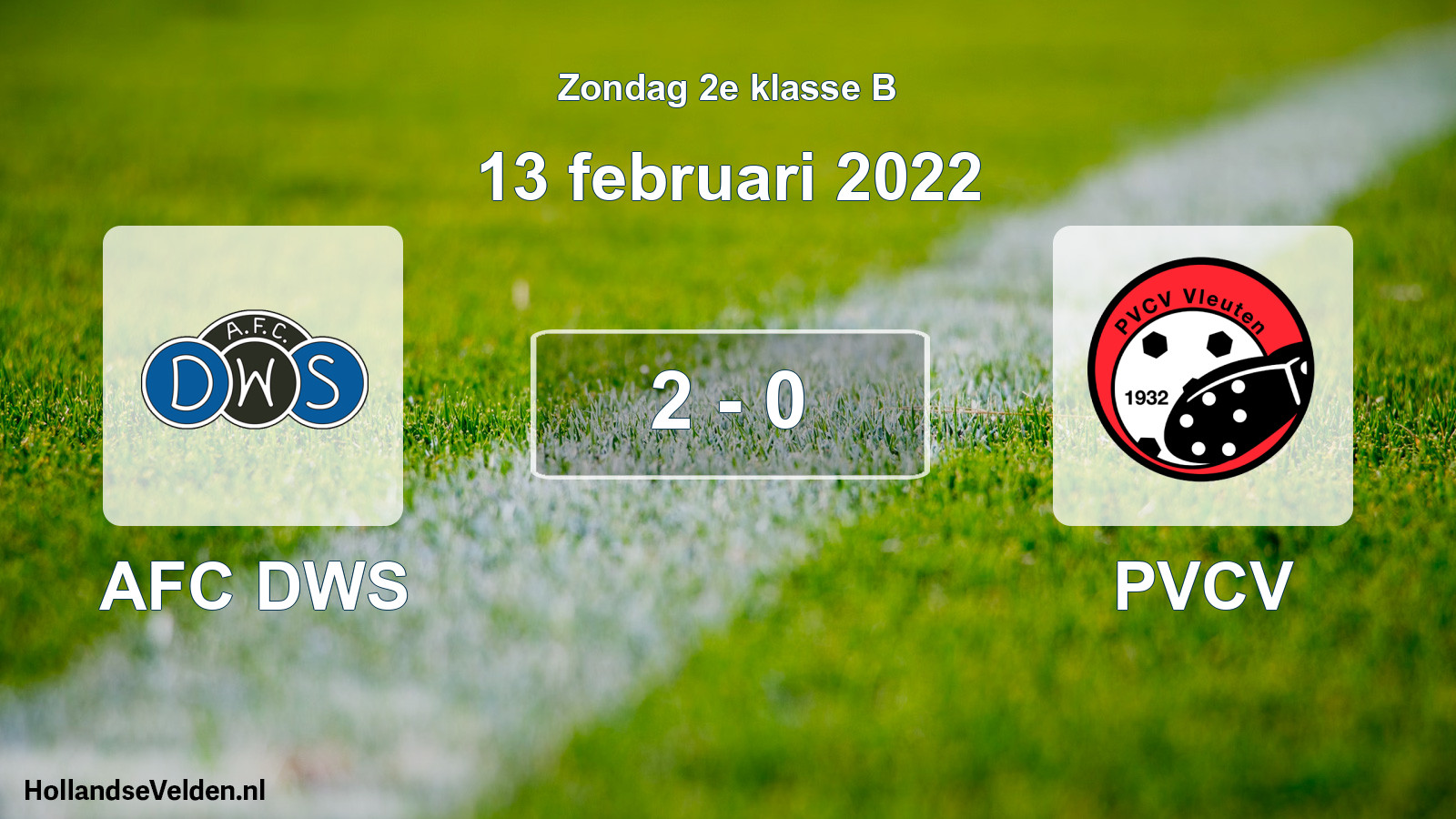 Total number of matches played: AFC DWS - PVCV 2 - 0 (13 February 2022)