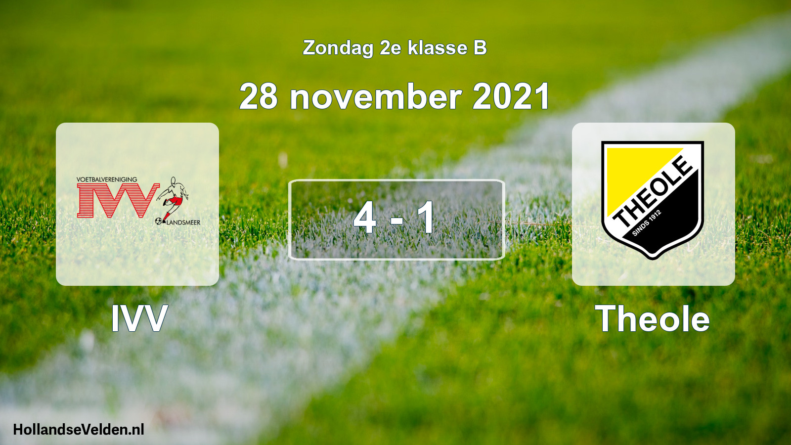 Total number of matches played: IVV - Theole 4 - 1 (28 November 2021)