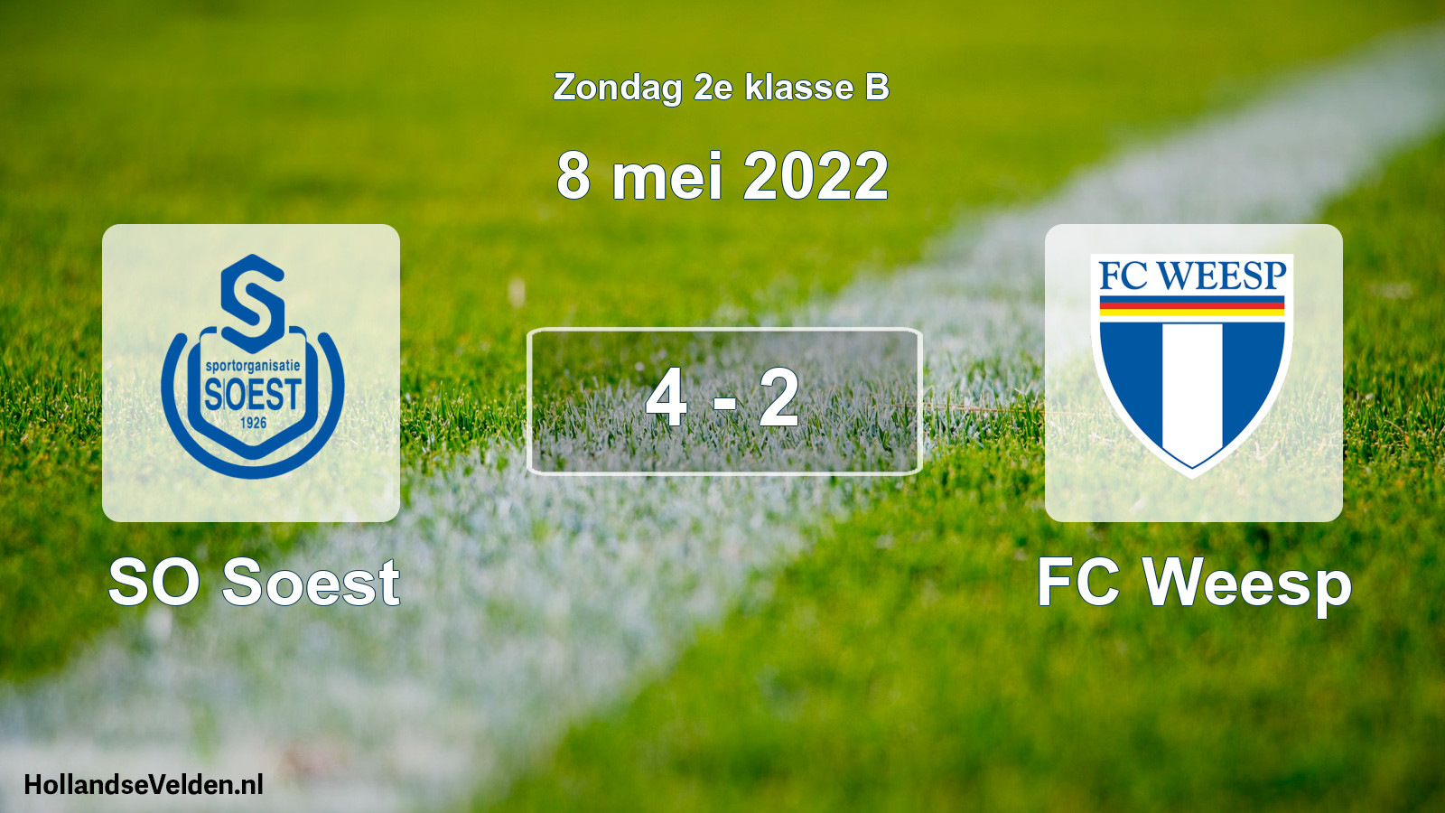 Total number of matches played: SO Soest - FC Weesp 4 - 2 (8 May 2022)