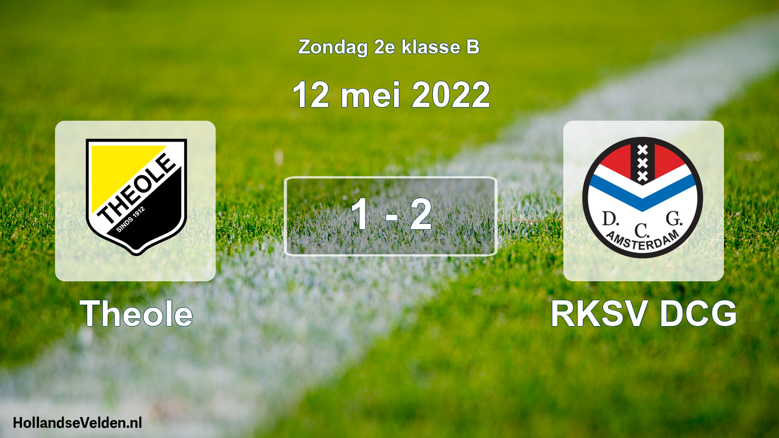 Total number of matches played: Theole - RKSV DCG 1 - 2 (12 May 2022)