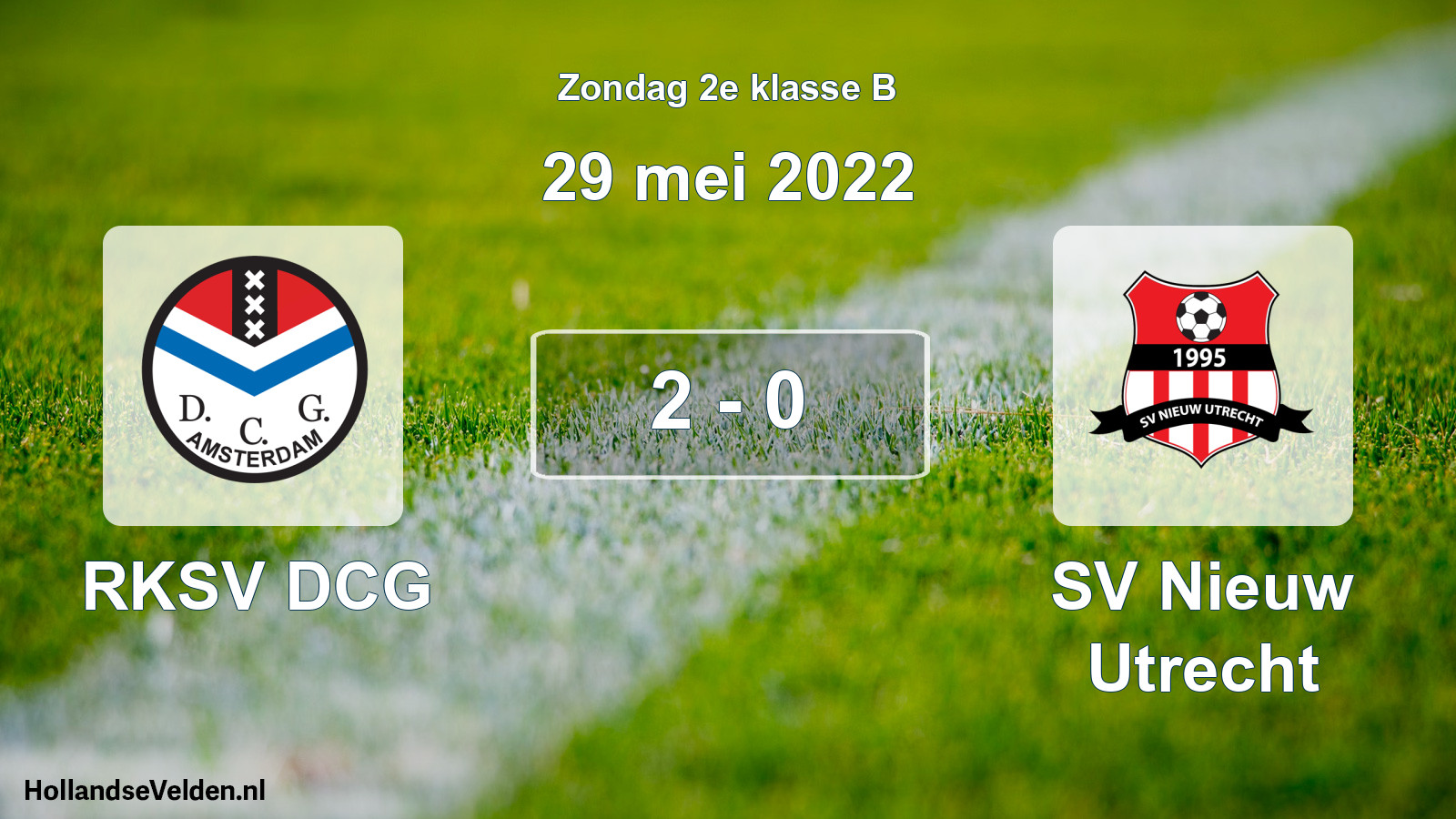 Total number of matches played: RKSV DCG - SV Nieuw Utrecht 2 - 0 (29 May 2022)
