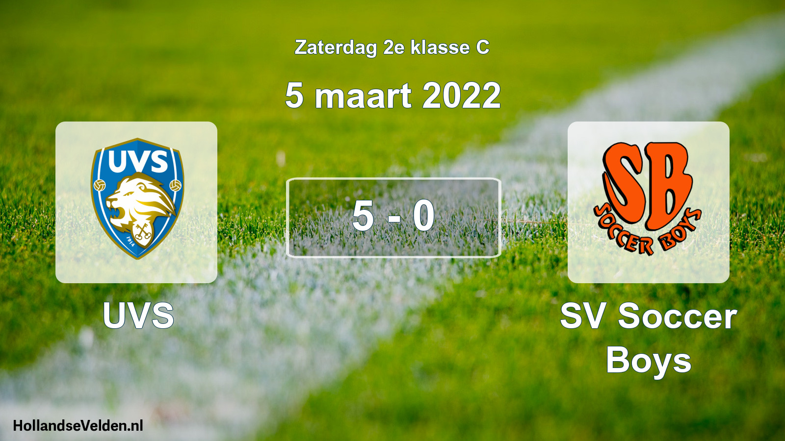 Total number of matches played: UVS - SV Soccer Boys 5 - 0 (5 March 2022)
