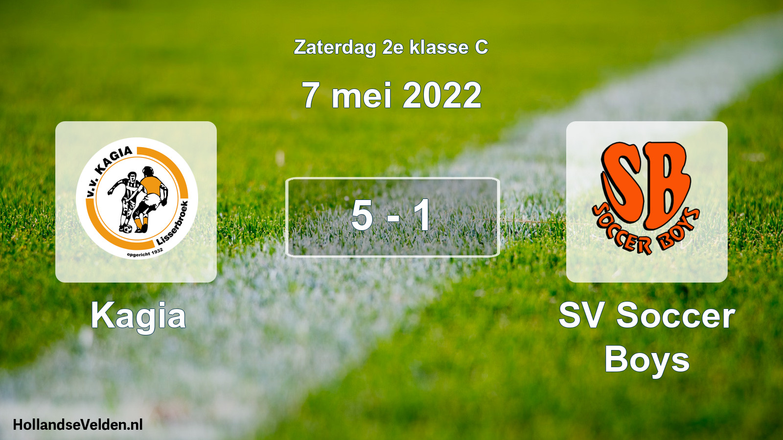 Total number of matches played: Kagia - SV Soccer Boys 5 - 1 (7 May 2022)