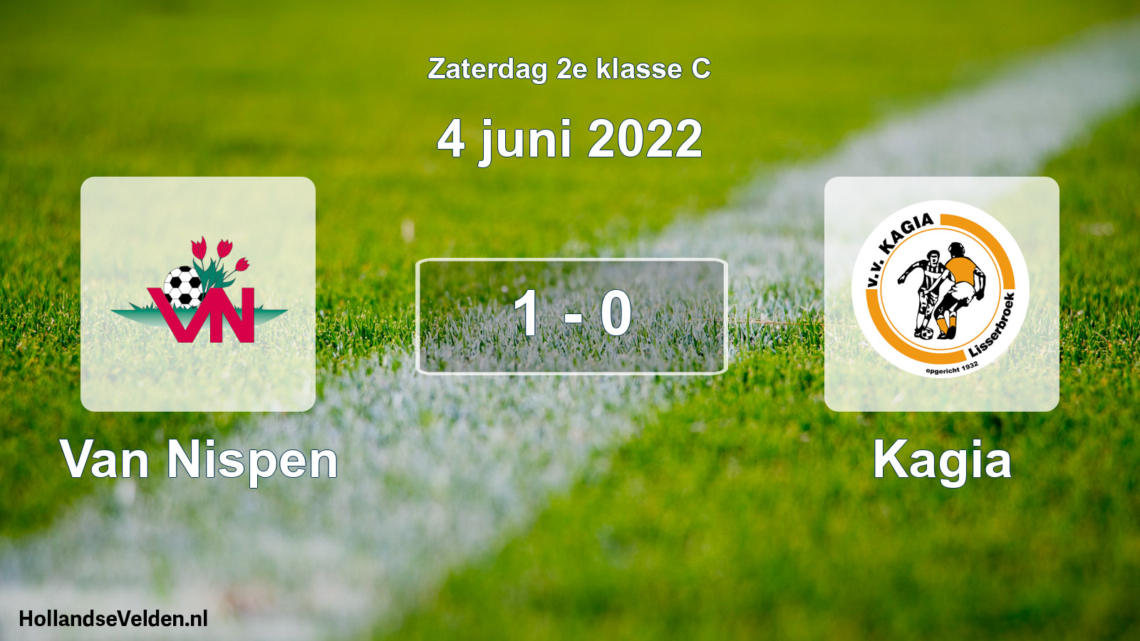 Total number of matches played: Van Nispen - Kagia 1 - 0 (4 June 2022)