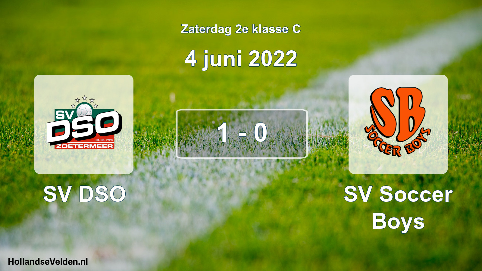 Total number of matches played: SV DSO - SV Soccer Boys 1 - 0 (4 June 2022)