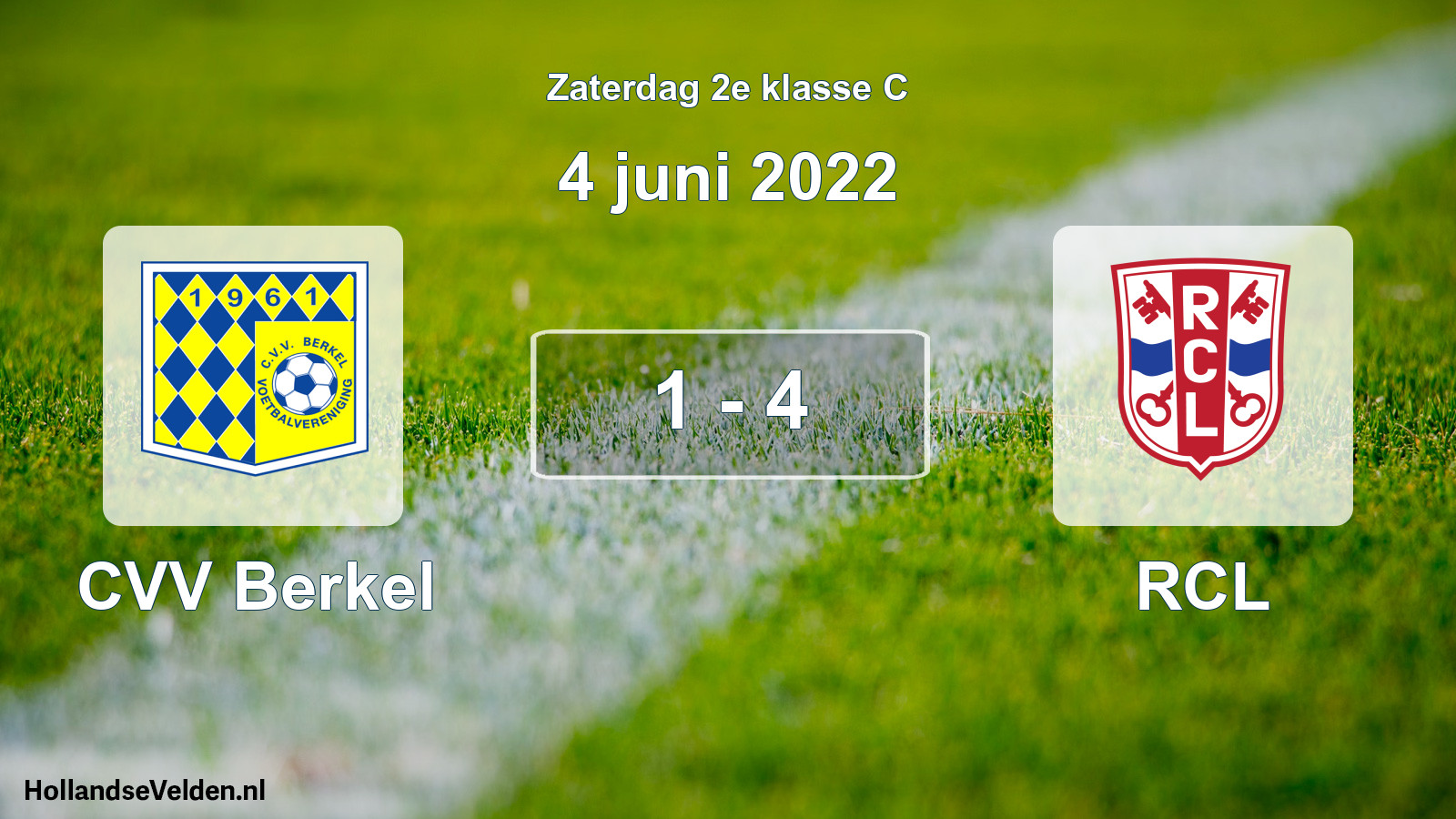 Total number of matches played: CVV Berkel - RCL 1 - 4 (4 June 2022)