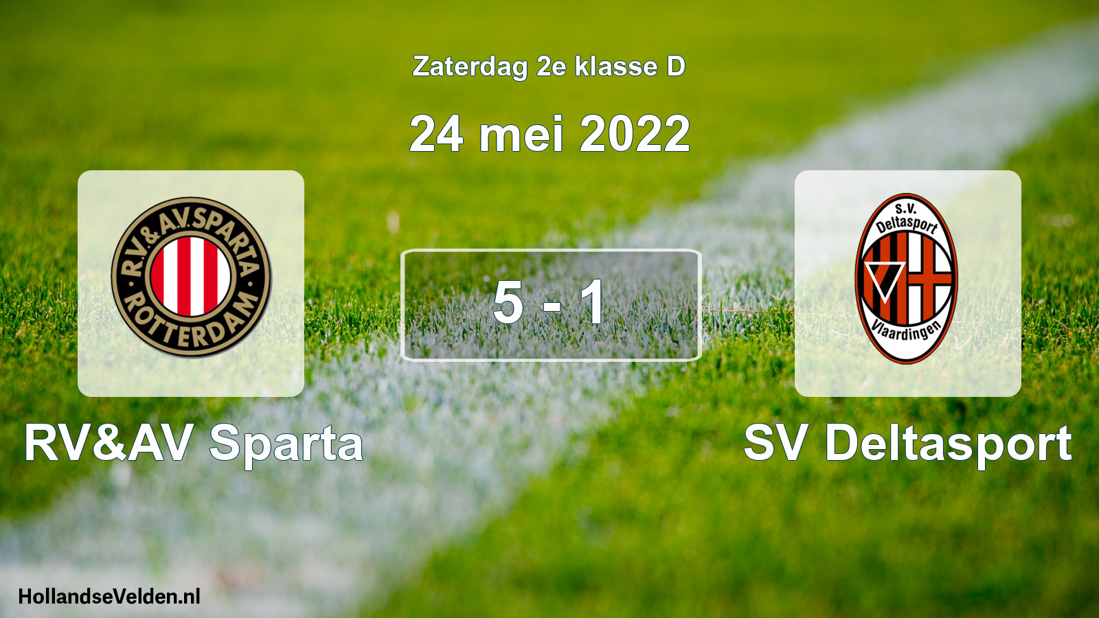 Total number of matches played: RV&AV Sparta - SV Deltasport 5 - 1 (24 May 2022)