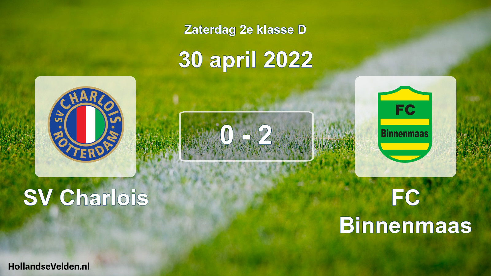 Total number of matches played: SV Charlois - FC Binnenmaas 0 - 2 (30 April 2022)