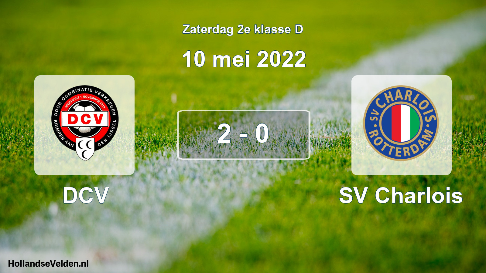 Total number of matches played: DCV - SV Charlois 2 - 0 (10 May 2022)