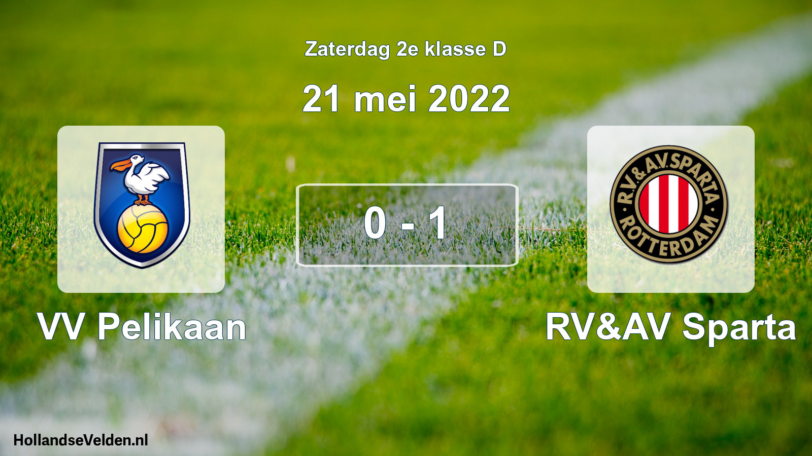 Total number of matches played: VV Pelikaan - RV&AV Sparta 0 - 1 (21 May 2022)