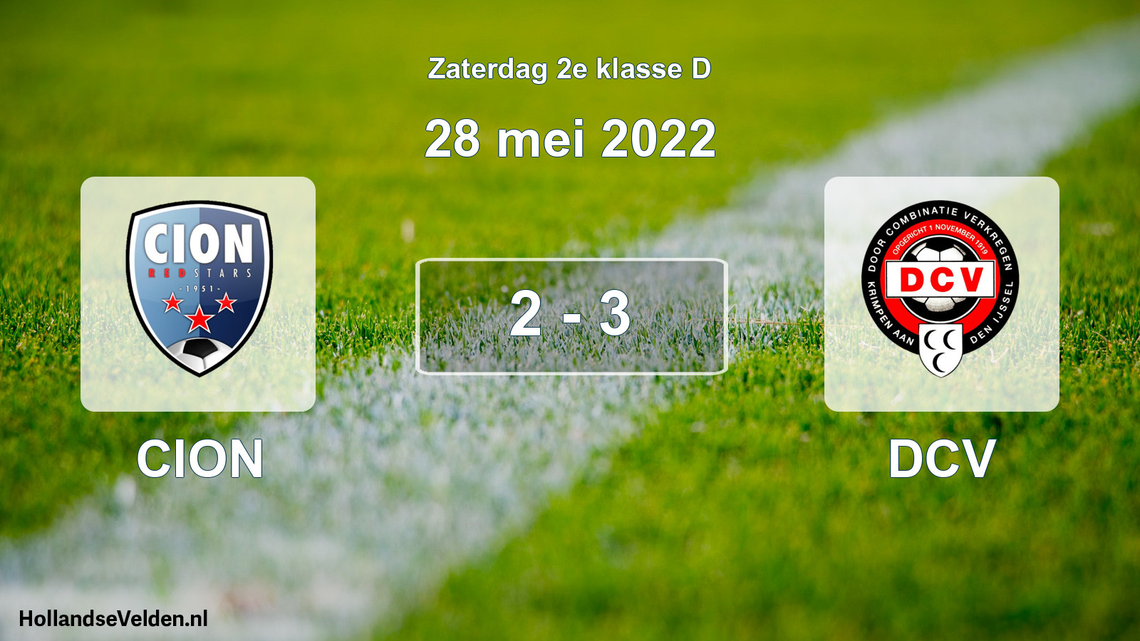 Total number of matches played: CION - DCV 2 - 3 (28 May 2022)
