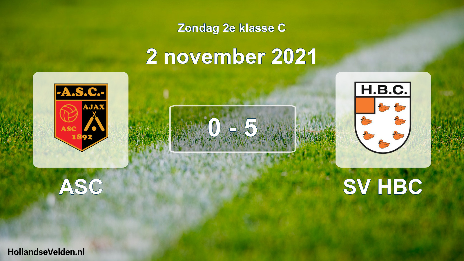 Total number of matches played: ASC - SV HBC 0 - 5 (2 November 2021)