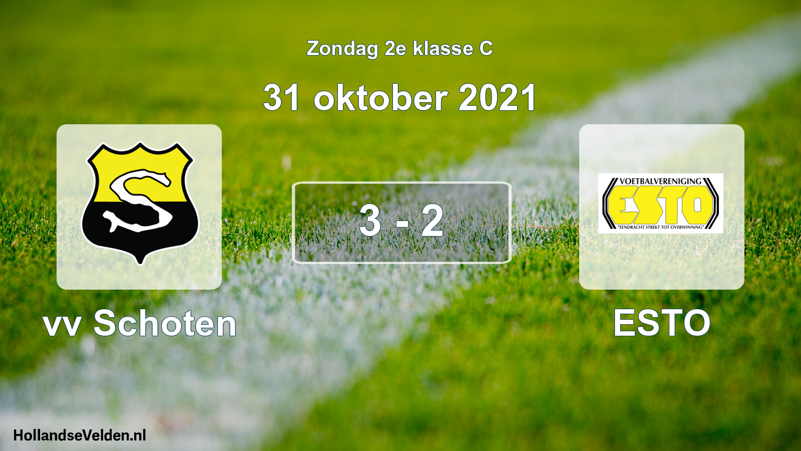 Total number of matches played: vv Schoten - ESTO 3 - 2 (31 October 2021)