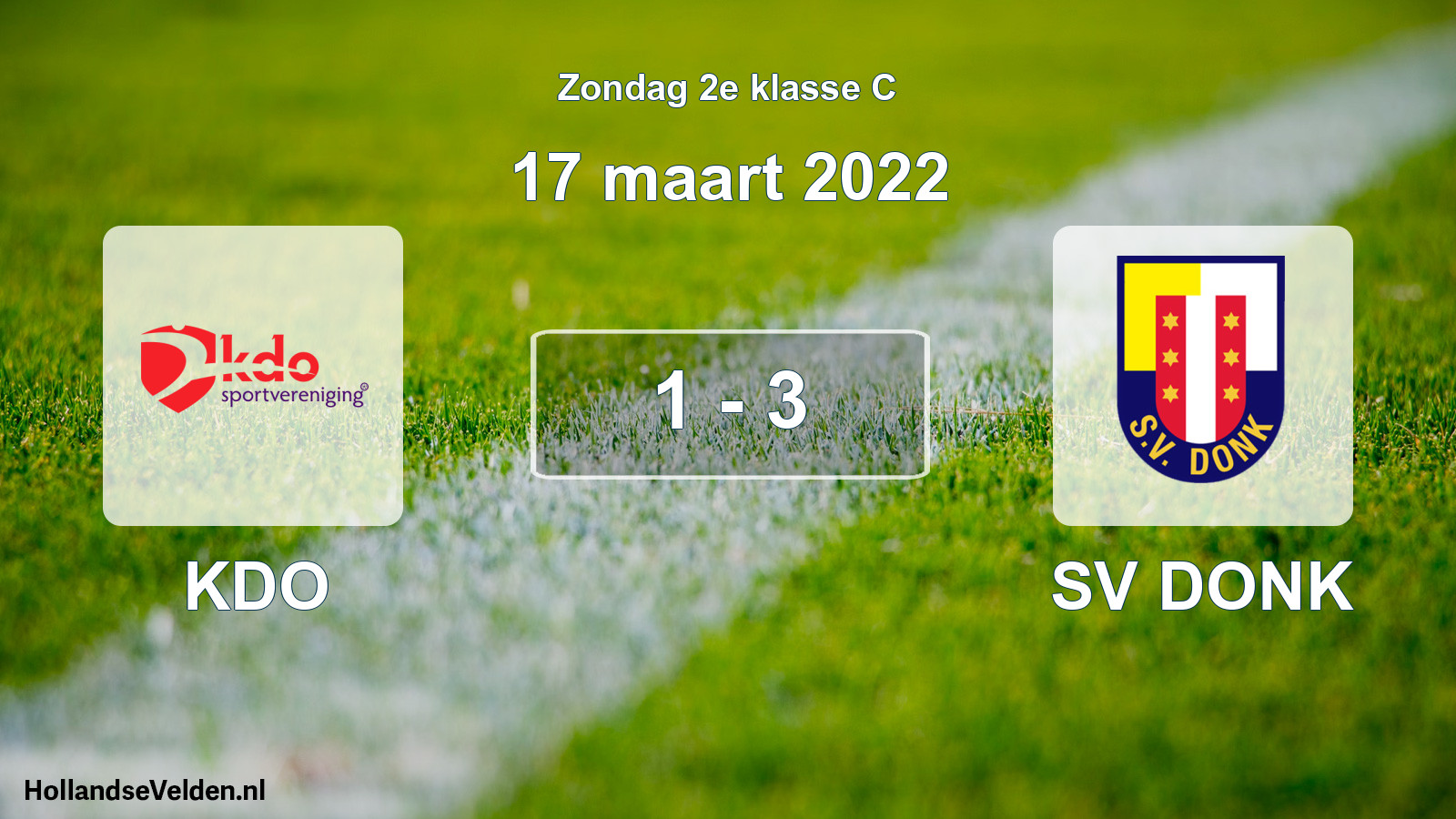 Total number of matches played: KDO - SV DONK 1 - 3 (17 March 2022)