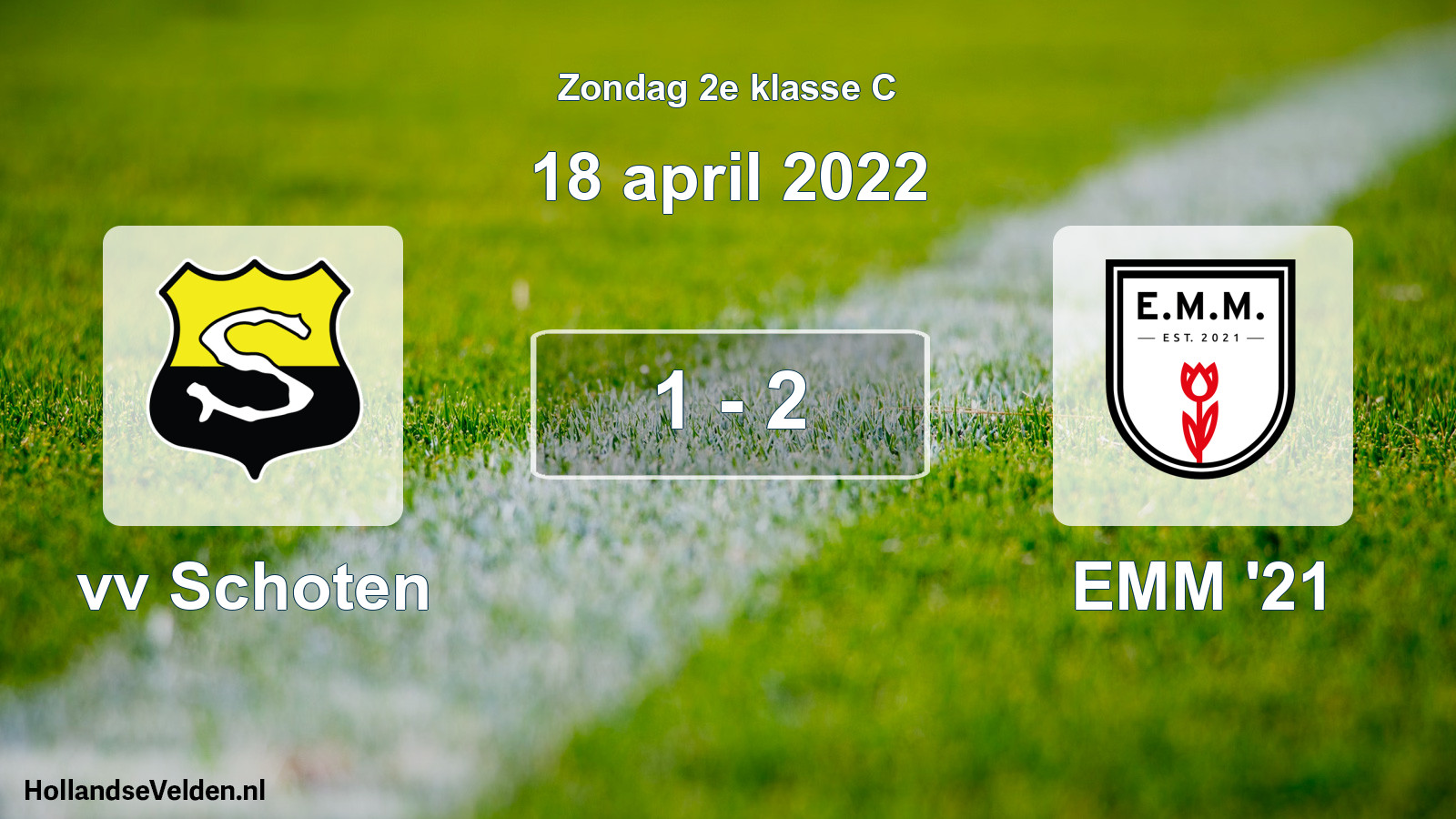 Total number of matches played: vv Schoten - EMM '21 1 - 2 (18 April 2022)