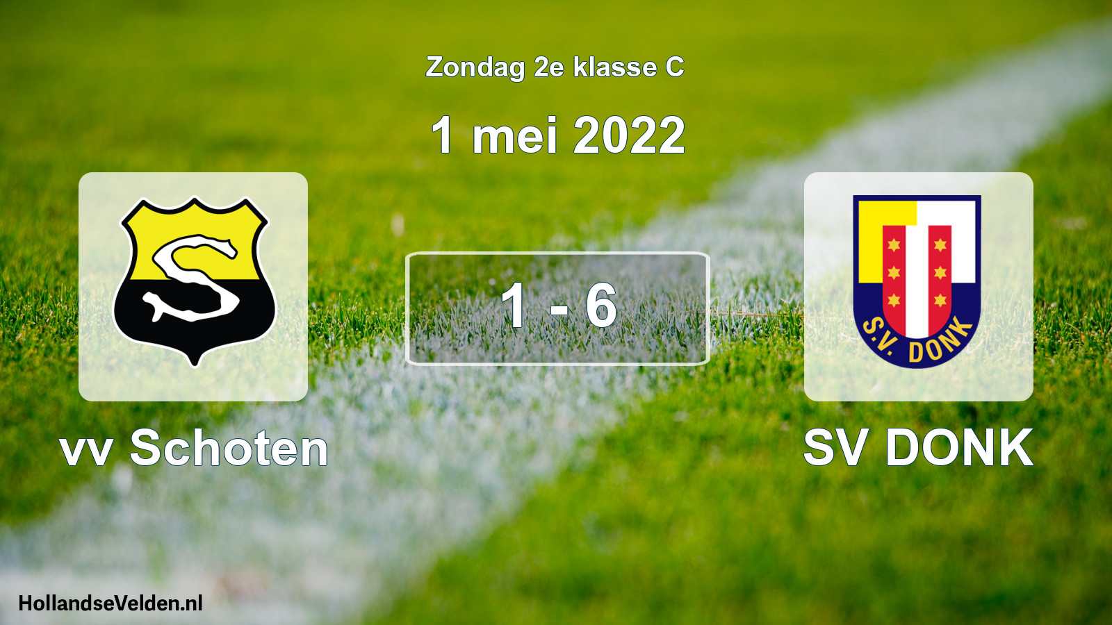 Total number of matches played: vv Schoten - SV DONK 1 - 6 (1 May 2022)