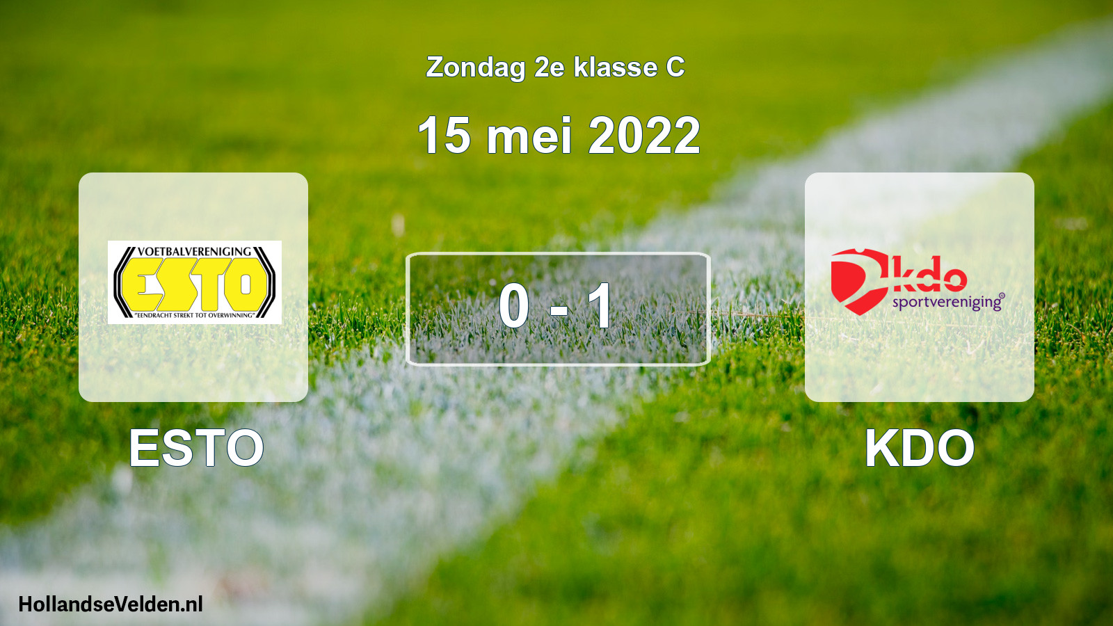 Total number of matches played: ESTO - KDO 0 - 1 (15 May 2022)