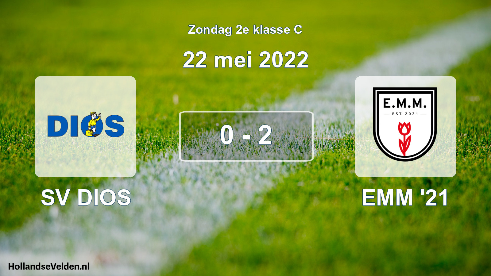 Total number of matches played: SV DIOS - EMM '21 0 - 2 (22 May 2022)