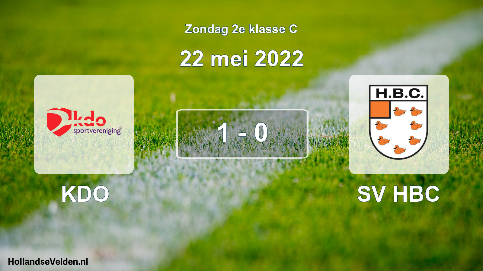 Total number of matches played: KDO - SV HBC 1 - 0 (22 May 2022)