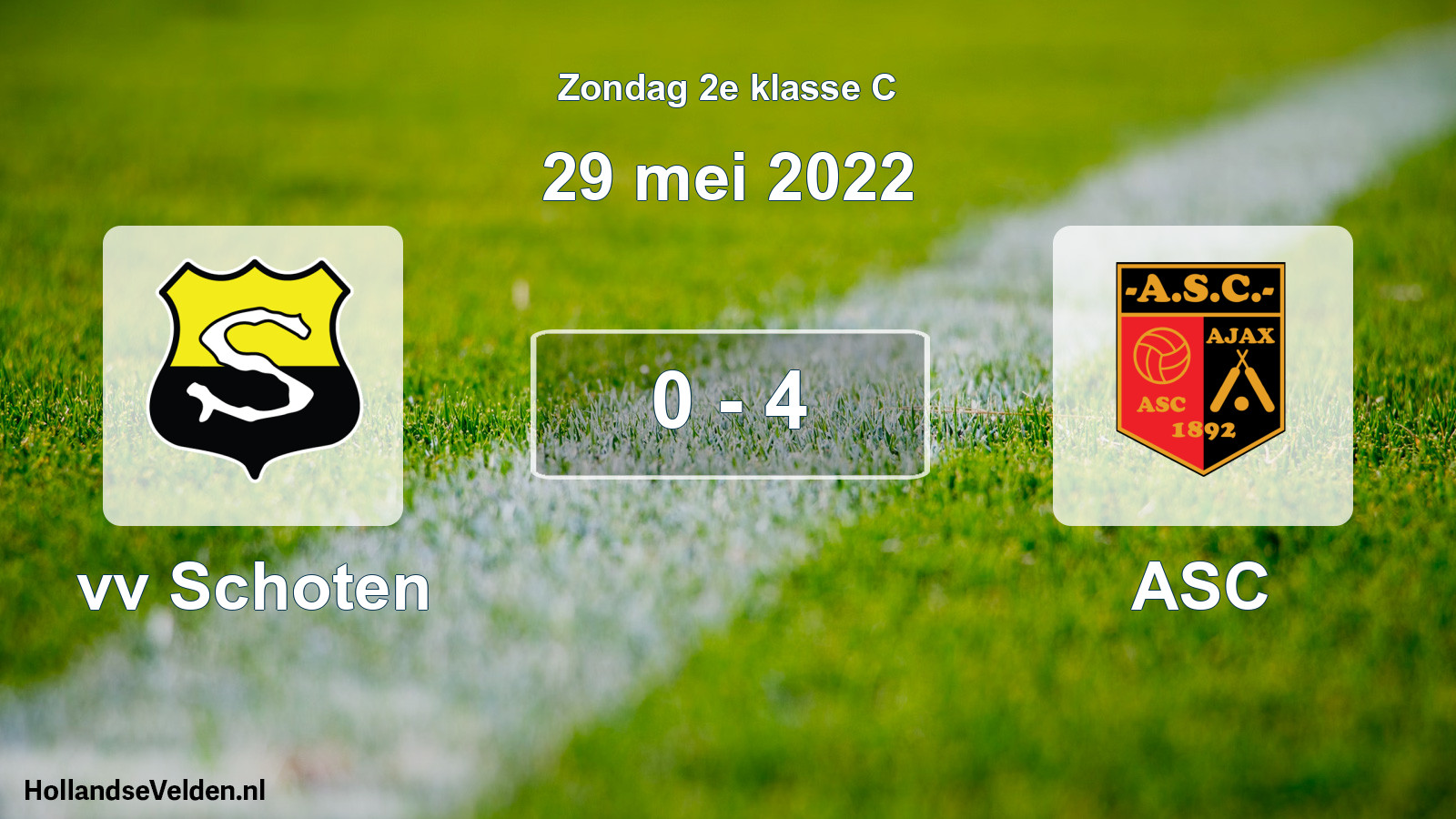 Total number of matches played: vv Schoten - ASC 0 - 4 (29 May 2022)