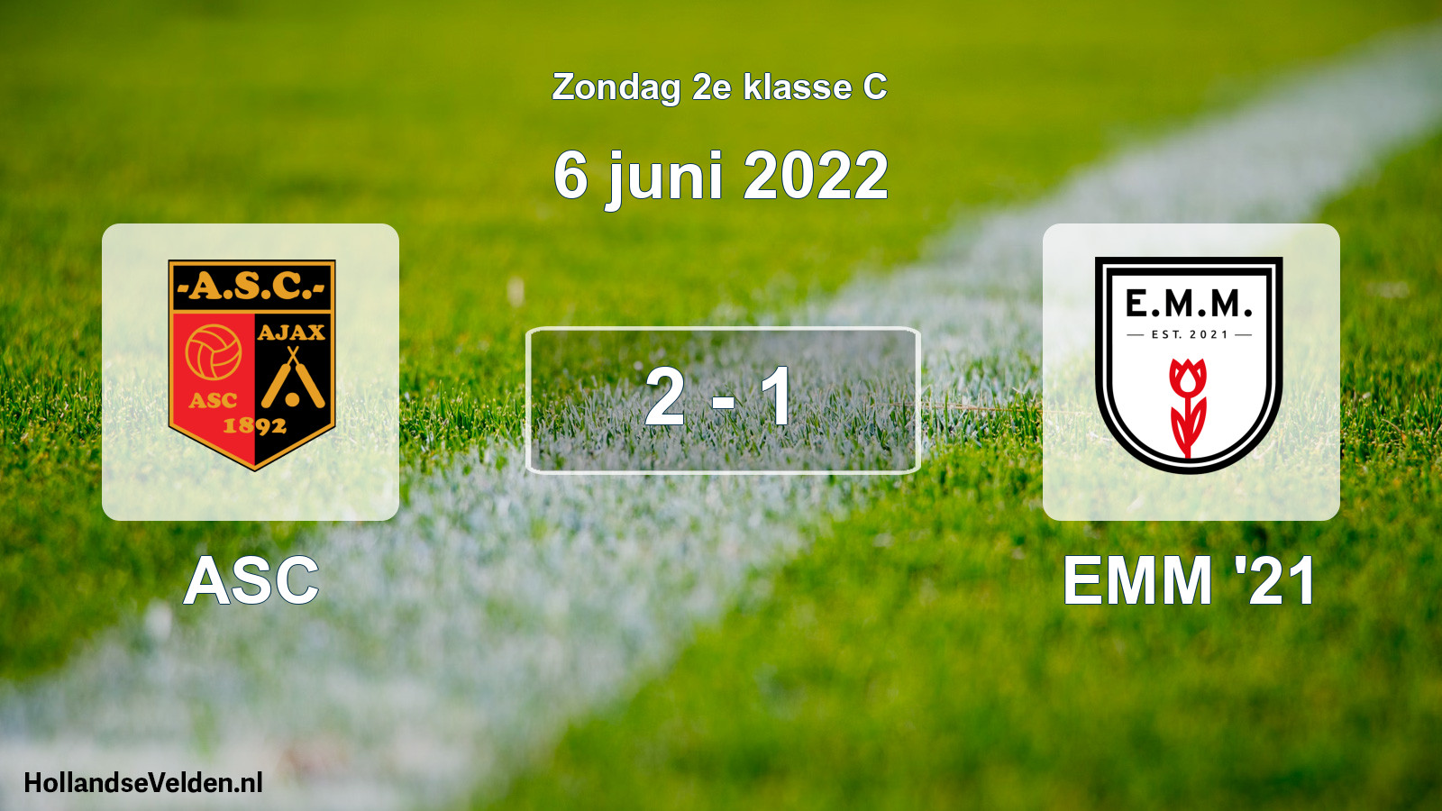 Total number of matches played: ASC - EMM '21 2 - 1 (6 June 2022)