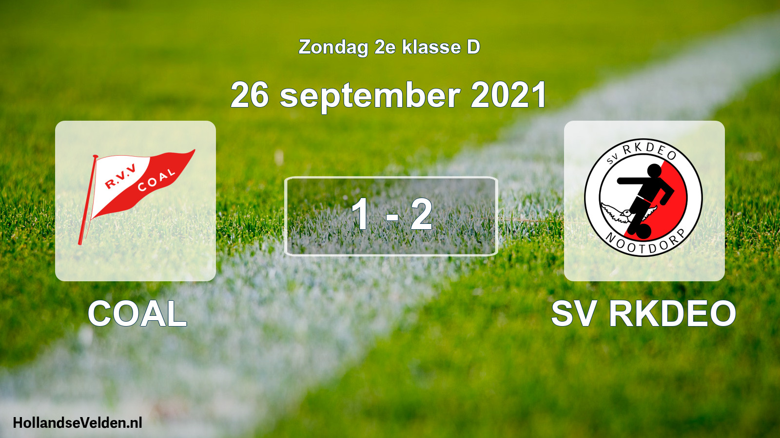 Total number of matches played: COAL - SV RKDEO 1 - 2 (26 September 2021)