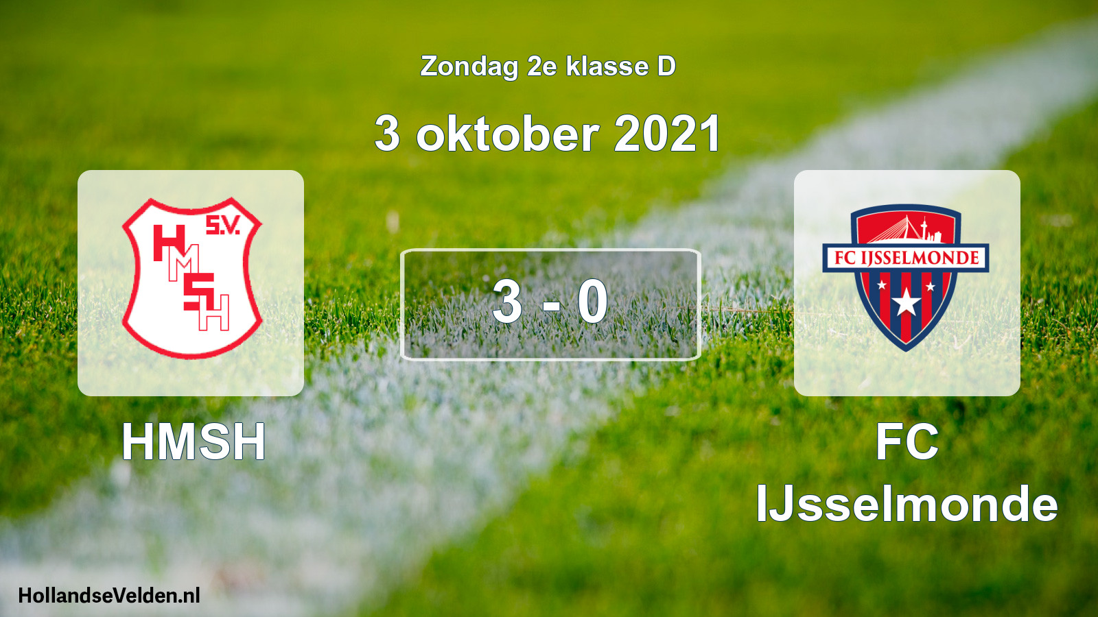 Total number of matches played: HMSH - FC IJsselmonde 3 - 0 (3 October 2021)