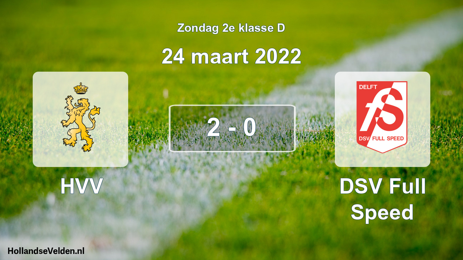 Total number of matches played: HVV - DSV Full Speed 2 - 0 (24 March 2022)
