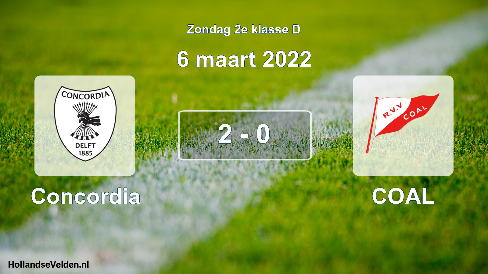 Total number of matches played: Concordia - COAL 2 - 0 (6 March 2022)