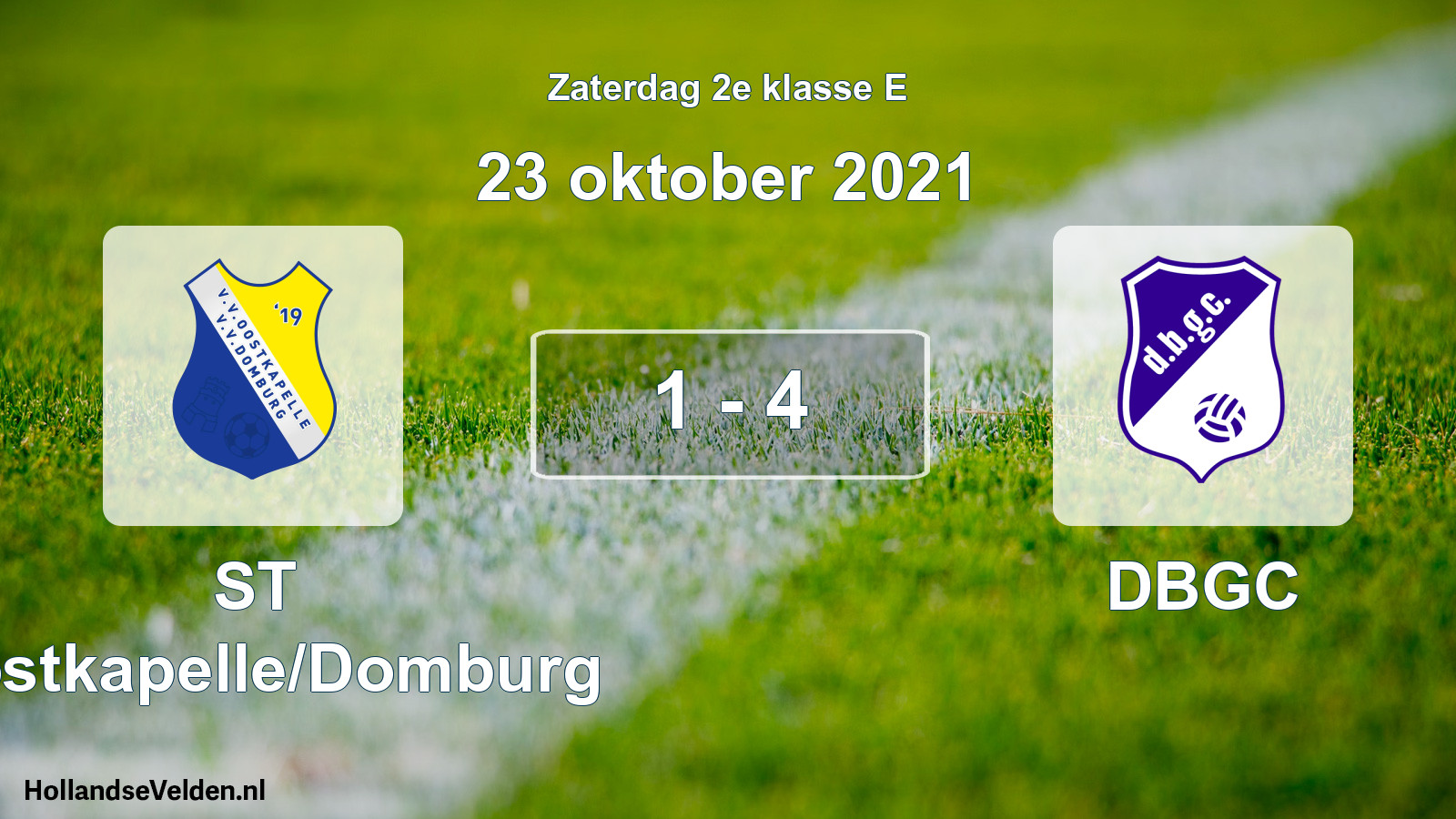 Total number of matches played: ST Oostkapelle/Domburg - DBGC 1 - 4 (23 October 2021)