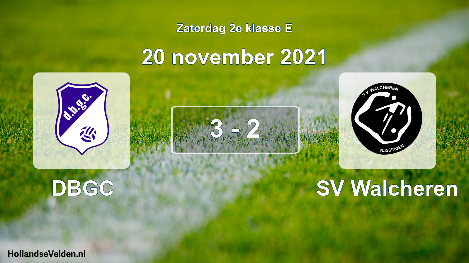 Total number of matches played: DBGC - SV Walcheren 3 - 2 (20 November 2021)