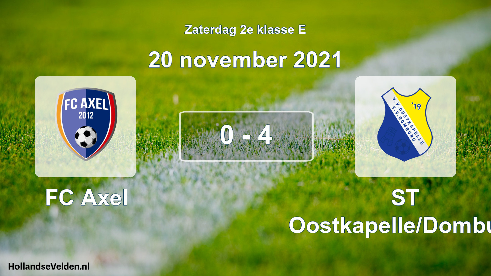 Total number of matches played: FC Axel - ST Oostkapelle/Domburg 0 - 4 (20 November 2021)