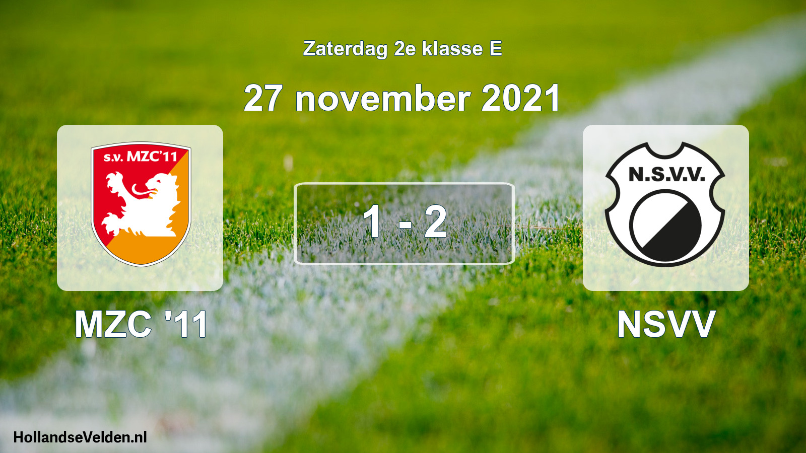 Total number of matches played: MZC '11 - NSVV 1 - 2 (27 November 2021)
