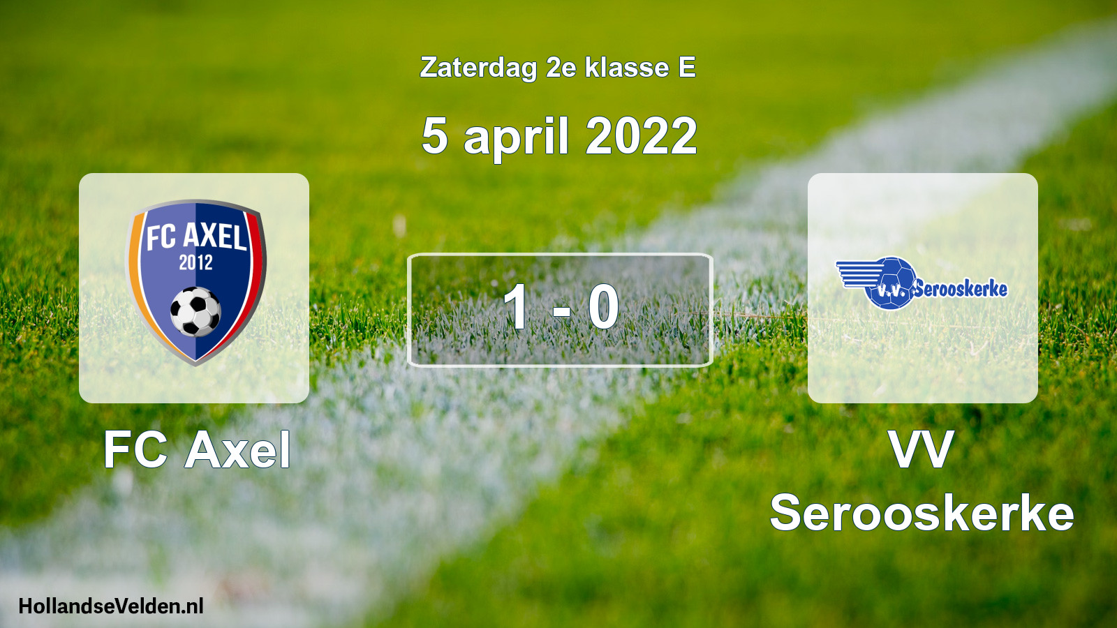 Total number of matches played: FC Axel - VV Serooskerke 1 - 0 (5 April 2022)