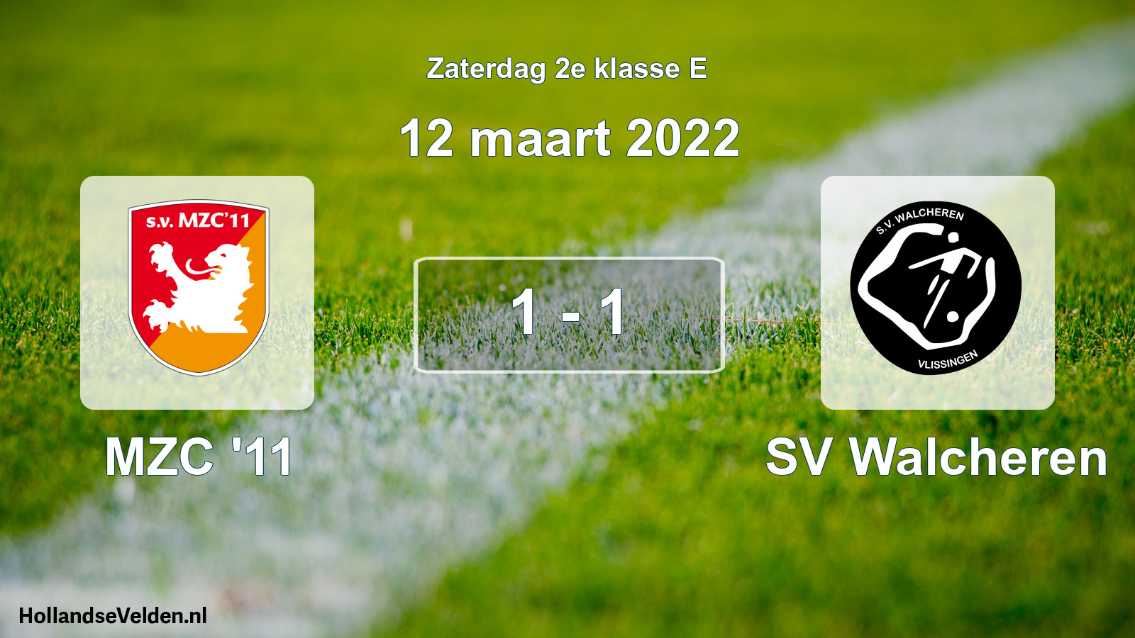 Total number of matches played: MZC '11 - SV Walcheren 1 - 1 (12 March 2022)