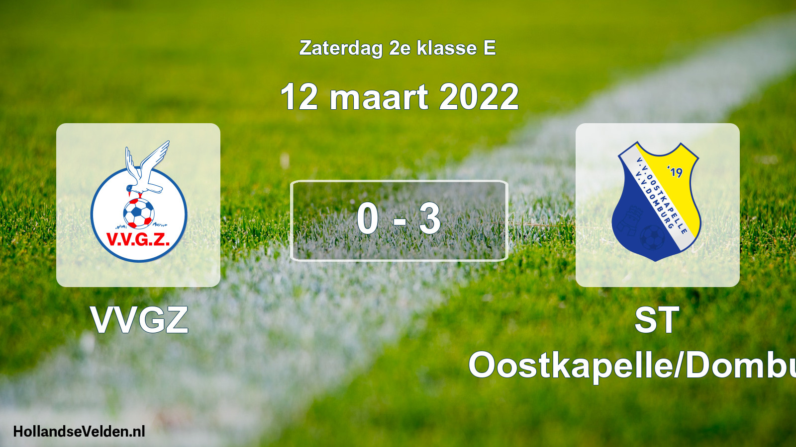 Total number of matches played: VVGZ - ST Oostkapelle/Domburg 0 - 3 (12 March 2022)