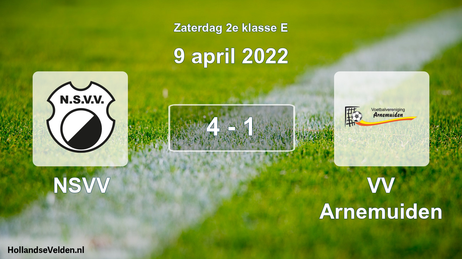 Total number of matches played: NSVV - VV Arnemuiden 4 - 1 (9 April 2022)