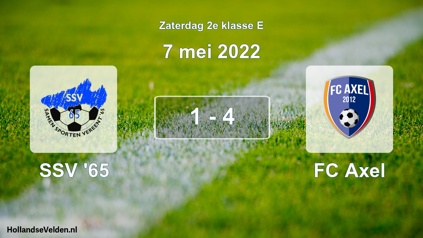 Total number of matches played: SSV '65 - FC Axel 1 - 4 (7 May 2022)