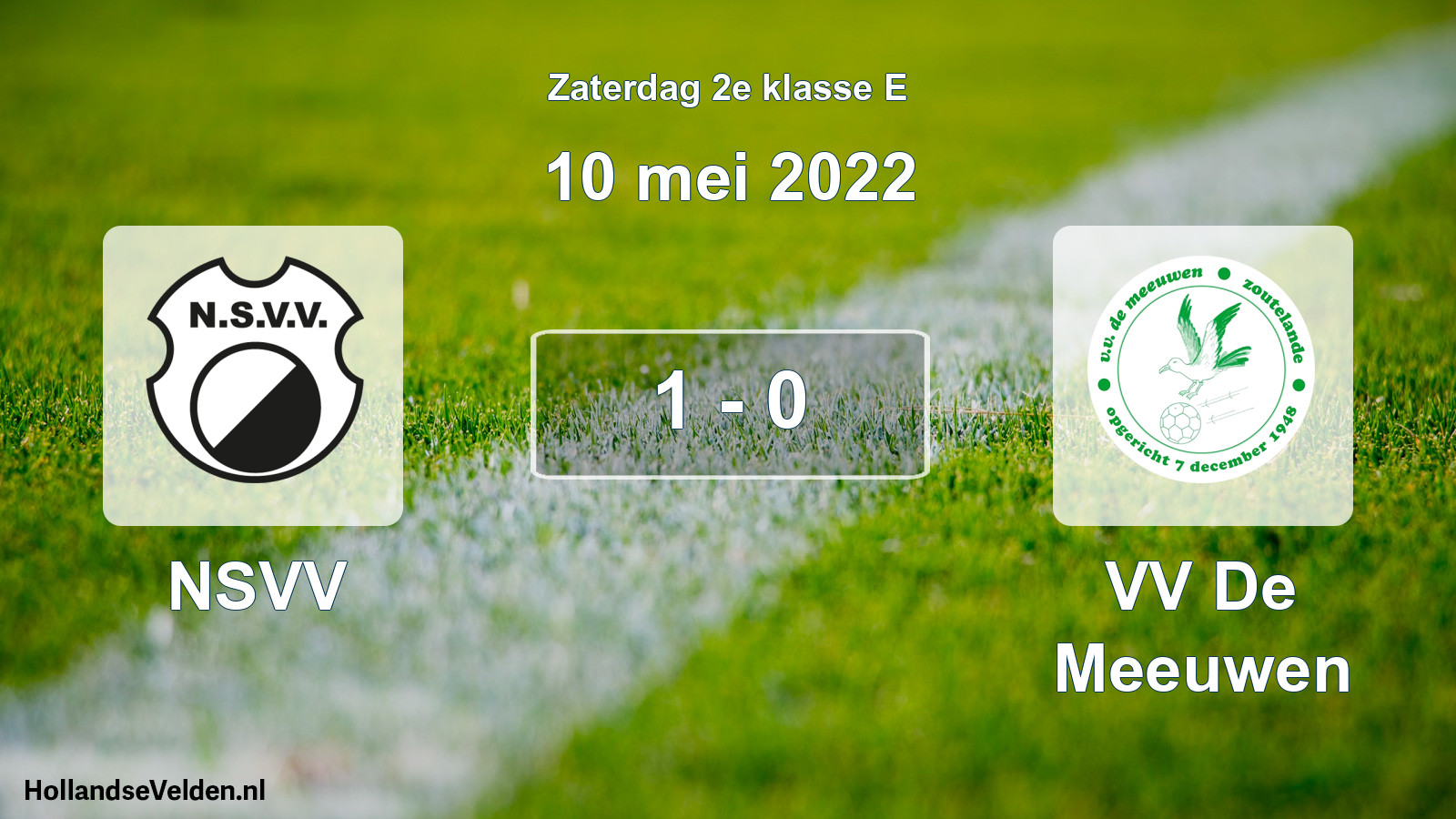 Total number of matches played: NSVV - VV De Meeuwen 1 - 0 (10 May 2022)