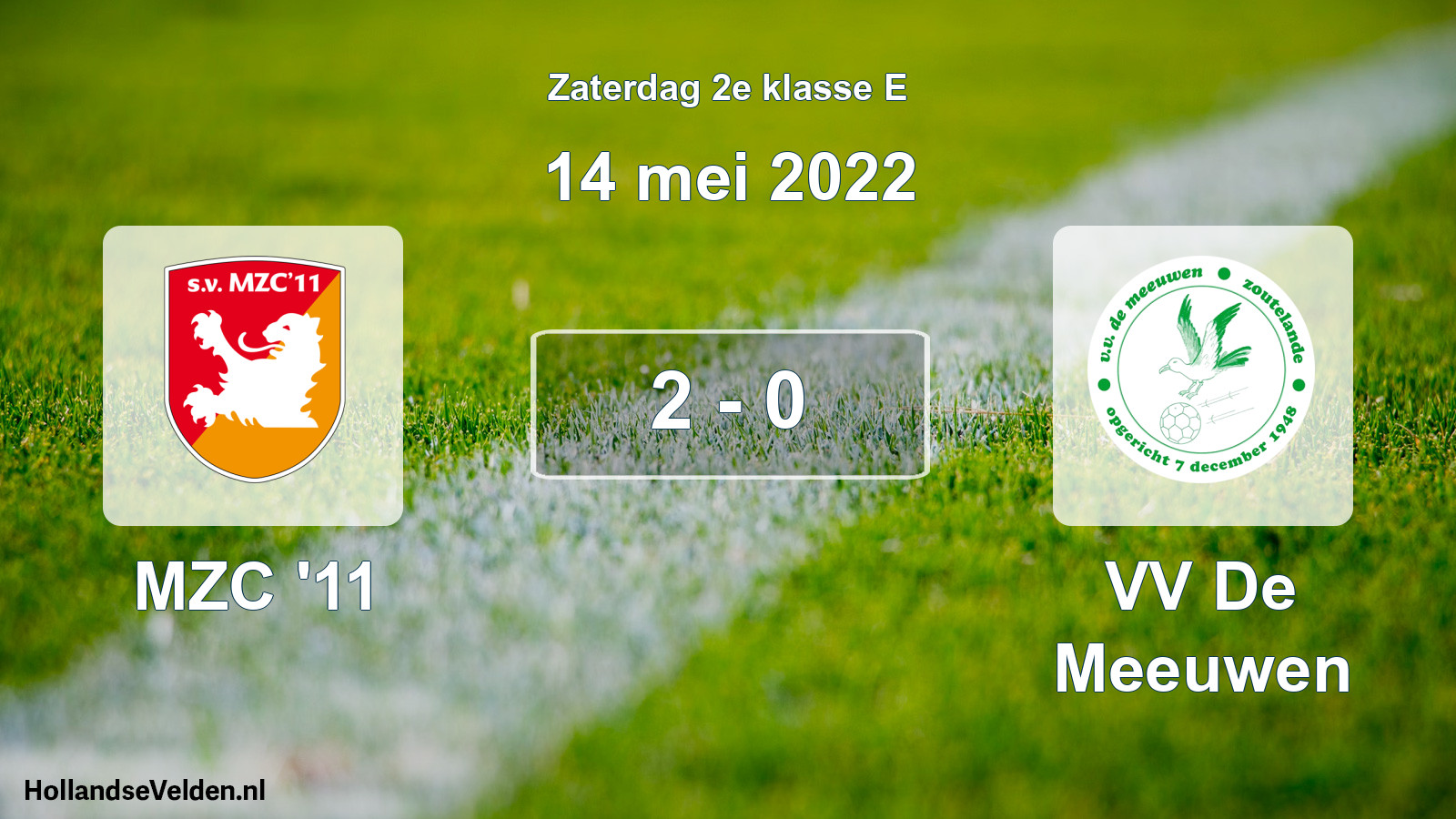 Total number of matches played: MZC '11 - VV De Meeuwen 2 - 0 (14 May 2022)