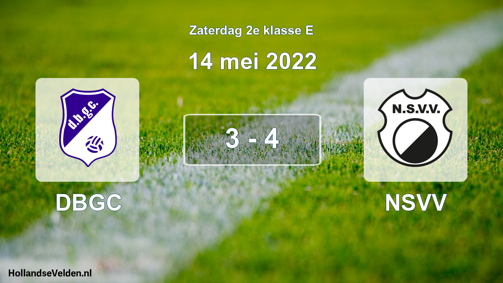 Total number of matches played: DBGC - NSVV 3 - 4 (14 May 2022)