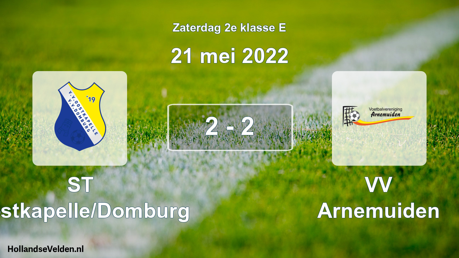 Total number of matches played: ST Oostkapelle/Domburg - VV Arnemuiden 2 - 2 (21 May 2022)