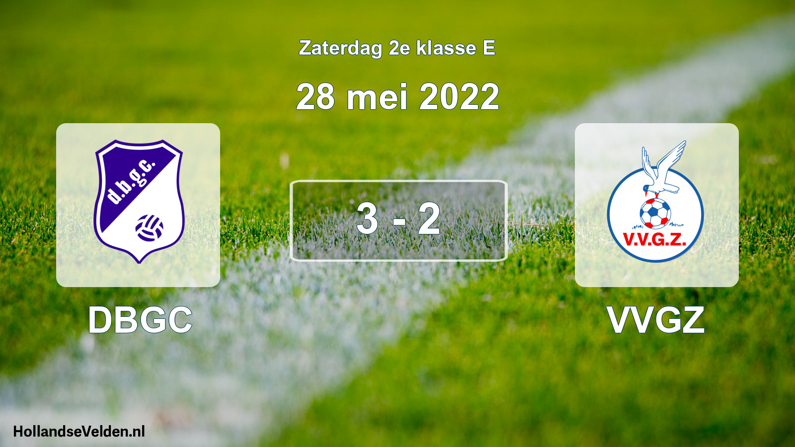 Total number of matches played: DBGC - VVGZ 3 - 2 (28 May 2022)