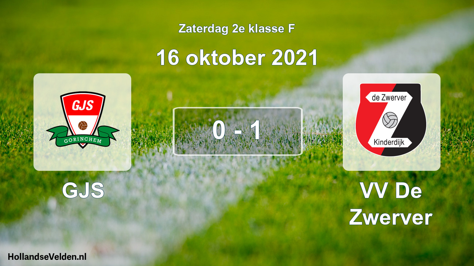 Total number of matches played: GJS - VV De Zwerver 0 - 1 (16 October 2021)